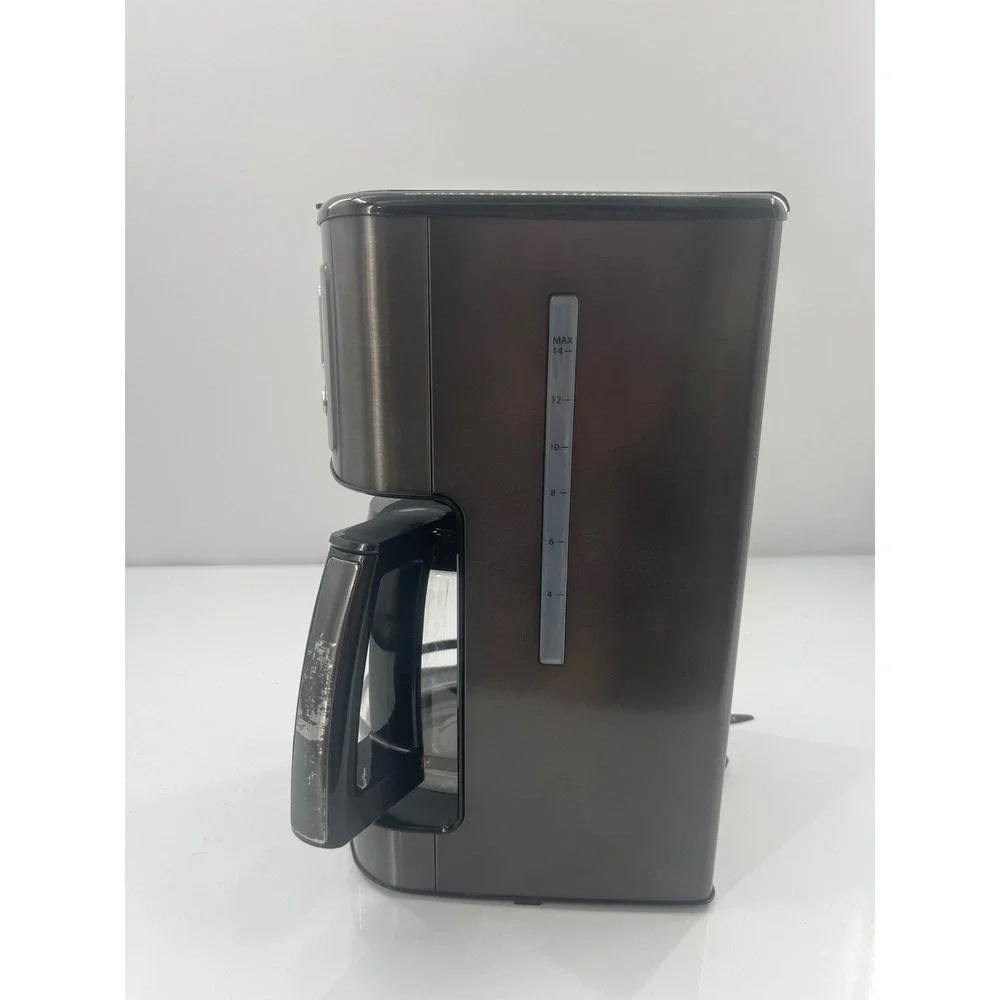 Cuisinart 14 Cup Programmable Coffeemaker Black Gunmetal Grey DCC-3200P1